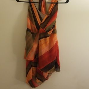 ASHLEY STEWART Patterned halter top 18/20!
